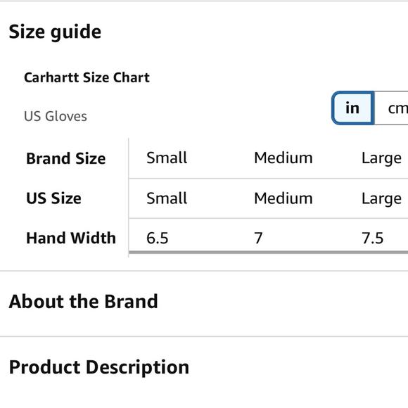 Carhartt Women's Charcoal Quilted Gloves NWOT Size Small - Picture 5 of 5